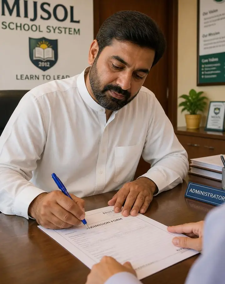 Father's Signature & Submit