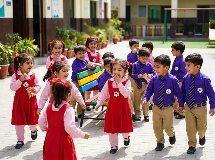 Children during break
