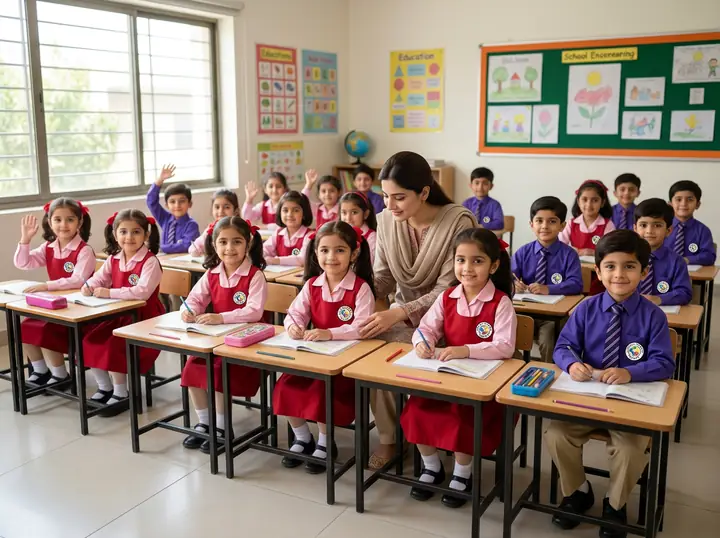 First period classroom